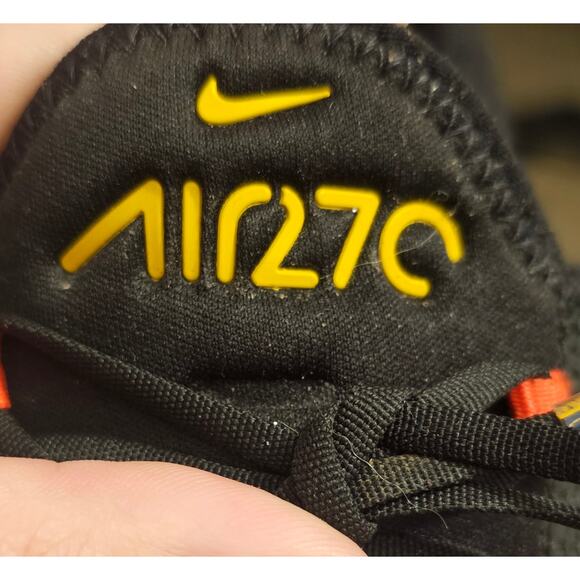 Nike Air Max 270 SE Floral Running Sneaker Shoes Black Yellow Orange Women’s 7 - Picture 10 of 15